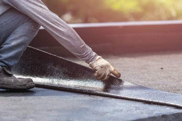 Professional Basement Waterproofing technician working in Sawyer, MI